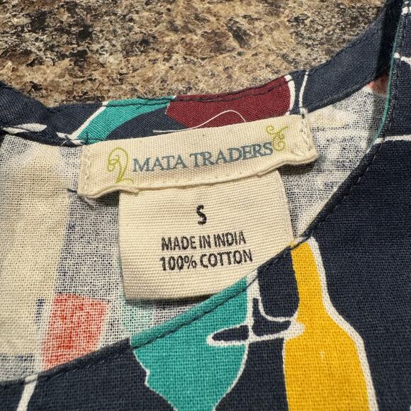 Mata Traders Dress Cocktail Retro Novelty Pin Up Rockabilly Sleeveless Small - Picture 2 of 4